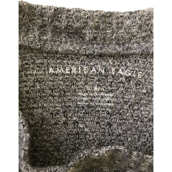American Eagle Outfitters Womens M Gray Sweater Pullover Knit Crew Neck - Picture 3 of 10